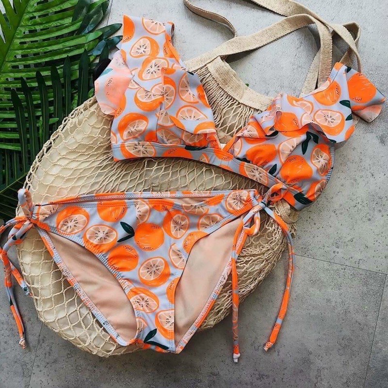 [ HÀNG CÓ SẴN ] Bikini trái cam, mùa hè sôi động (hình thật)