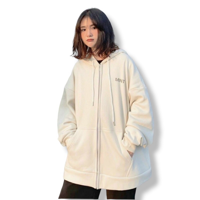 Áo Khoác Hoodie Nỉ Khóa Kéo Mũ Trùm Đầu Form Dáng Basic - CLITUS FASHION