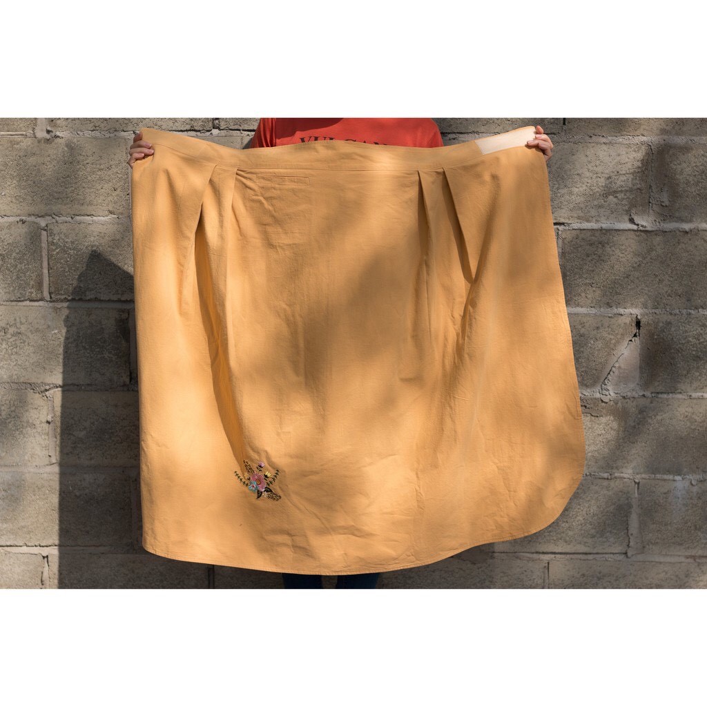 Váy chống nắng quây vải 100% cotton dày dặn 2 lớp măc được 2 mặt có túi thời trang PETSHOP SK-005