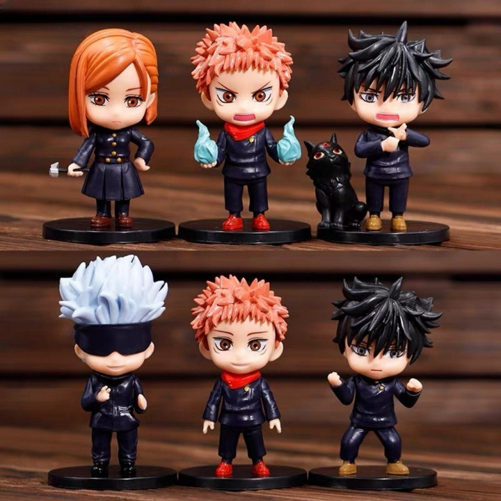 Mô Hình JUJUTSU KAISEN, Chú Thuật Hồi Chiến Gojo Satoru, Megumi, Nobara, Yuji Itadori, mô hình anime decor đẹp