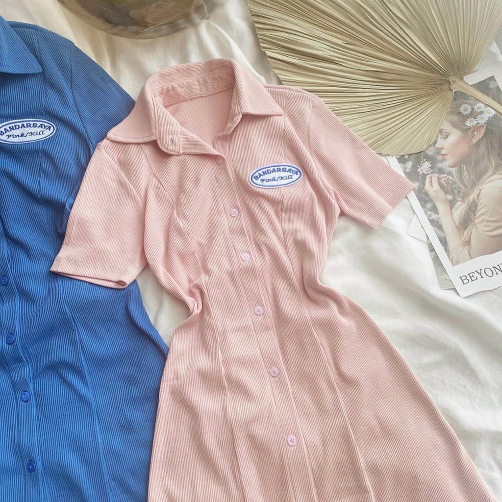 [FREESHIP] Đầm thun cổ somi logo 2 màu 🥰_CHIBEST_DT023 | BigBuy360 - bigbuy360.vn