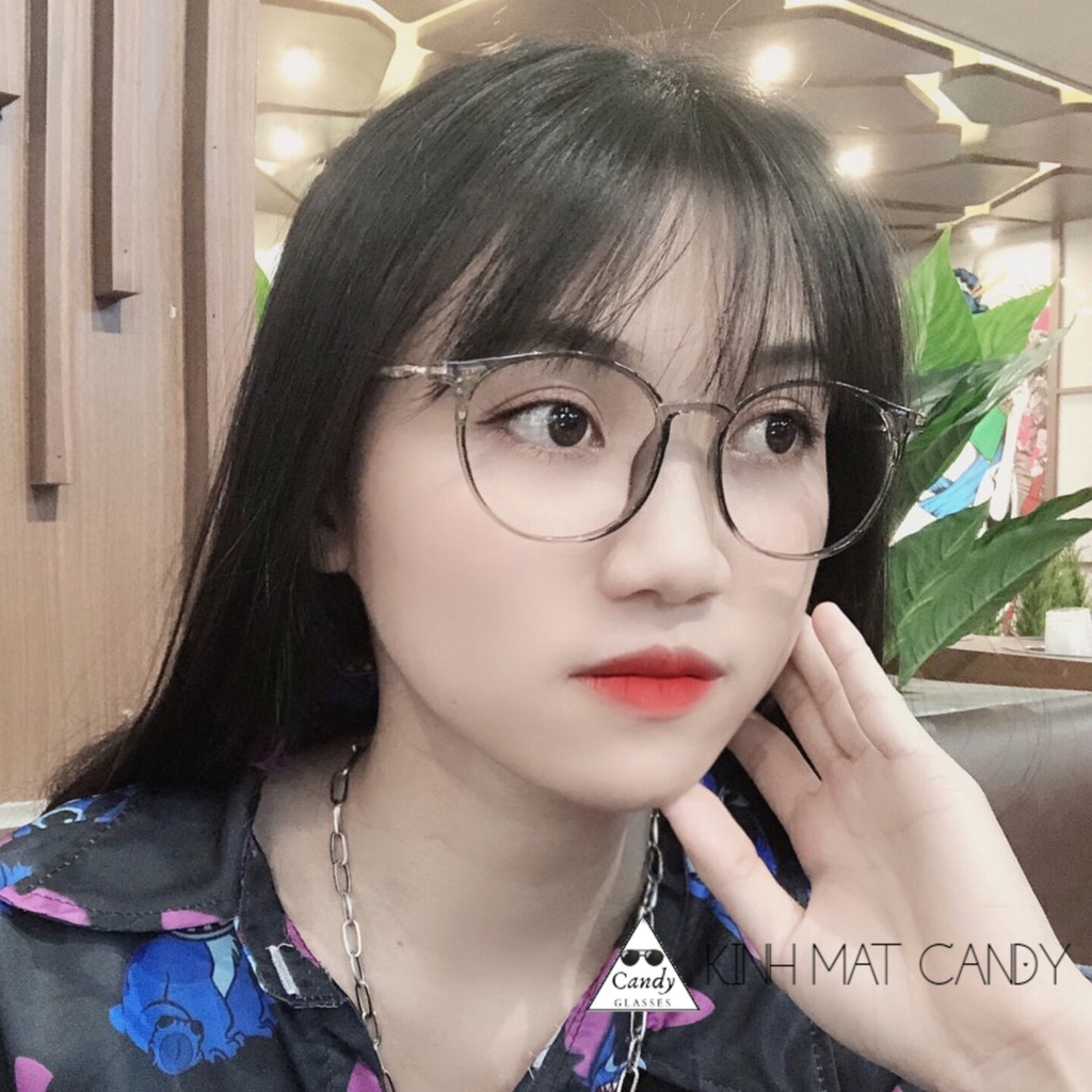 Gọng kính cận tròn nam nữ chất liệu nhựa dẻo thanh mảnh 513 - Tiệm kính Candy | BigBuy360 - bigbuy360.vn