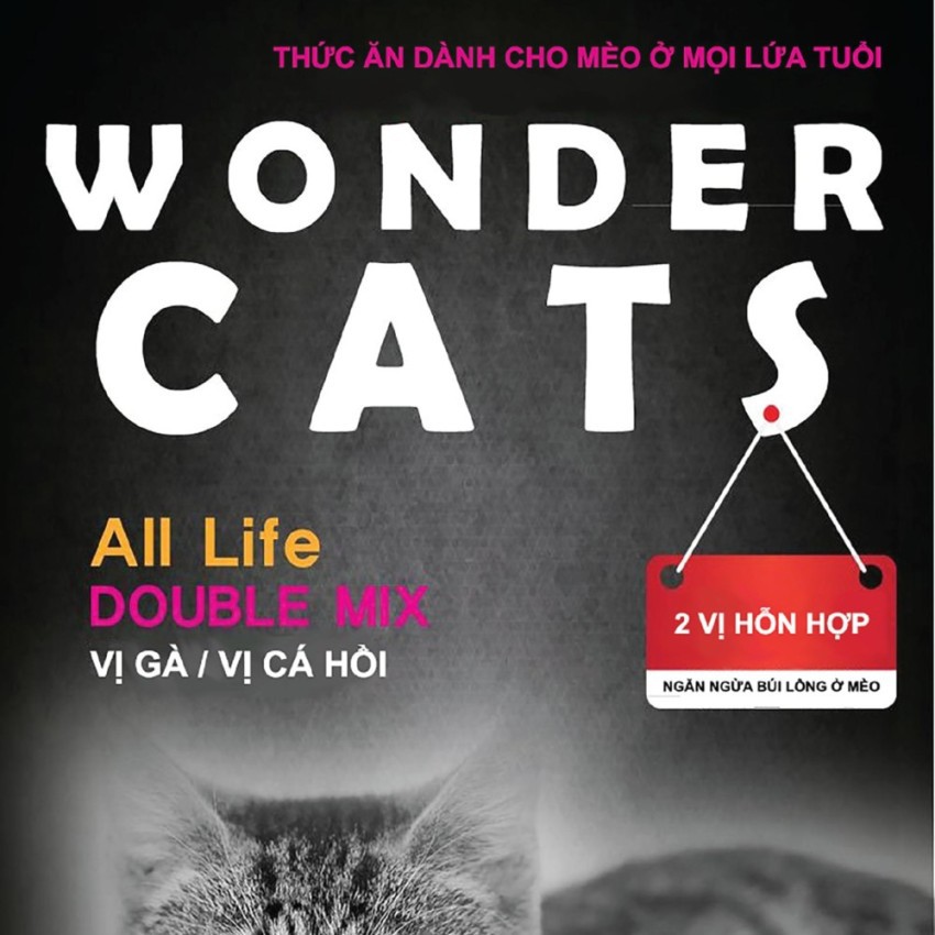 THỨC ĂN HẠT CHO MÈO WONDER CATS NHẬP KHẨU HÀN QUỐC [1kg] - ( Thức Ăn Khô,Thức Ăn Hạt, Cám Mèo)