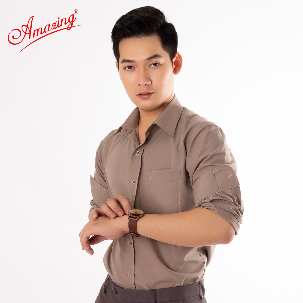 Áo sơ mi nam cao cấp nhiều màu, có tới size đại 100kg, chất mềm mịn thoáng mát, somi vạt bầu form rộng, Amazing | BigBuy360 - bigbuy360.vn