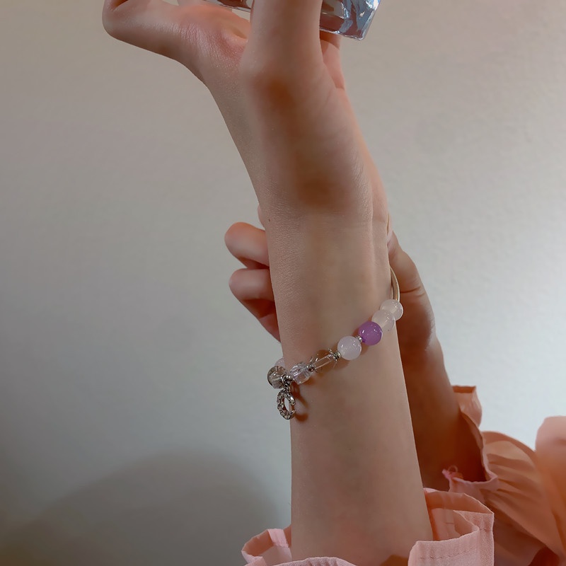 Vòng Tay Chuỗi Hạt Đá Mặt Trăng Phong Cách Mới Năm 2022