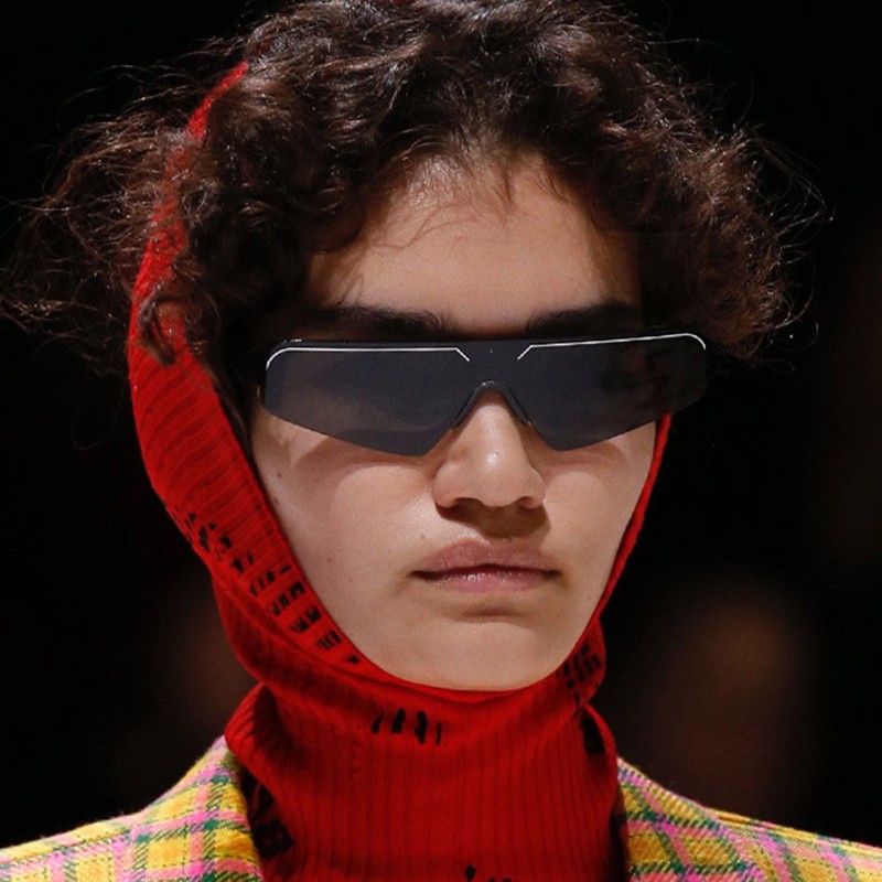 Kính mát gọng nhỏ hình chữ nhật tròng chống tia UV400 bảo vệ mắt cho nam/nữ