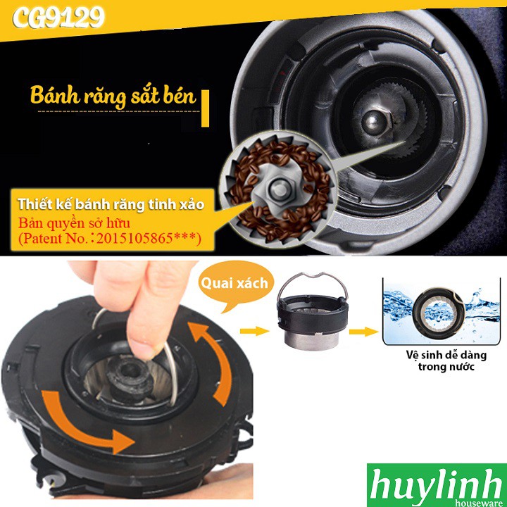  Máy xay cà phê chuyên nghiệp Kahchan CG9129 - 150W