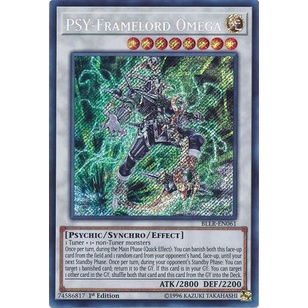 Thẻ bài Yugioh: PSY-Framelord Omega - BLLR-EN061 - Secret Rare 1st Edition