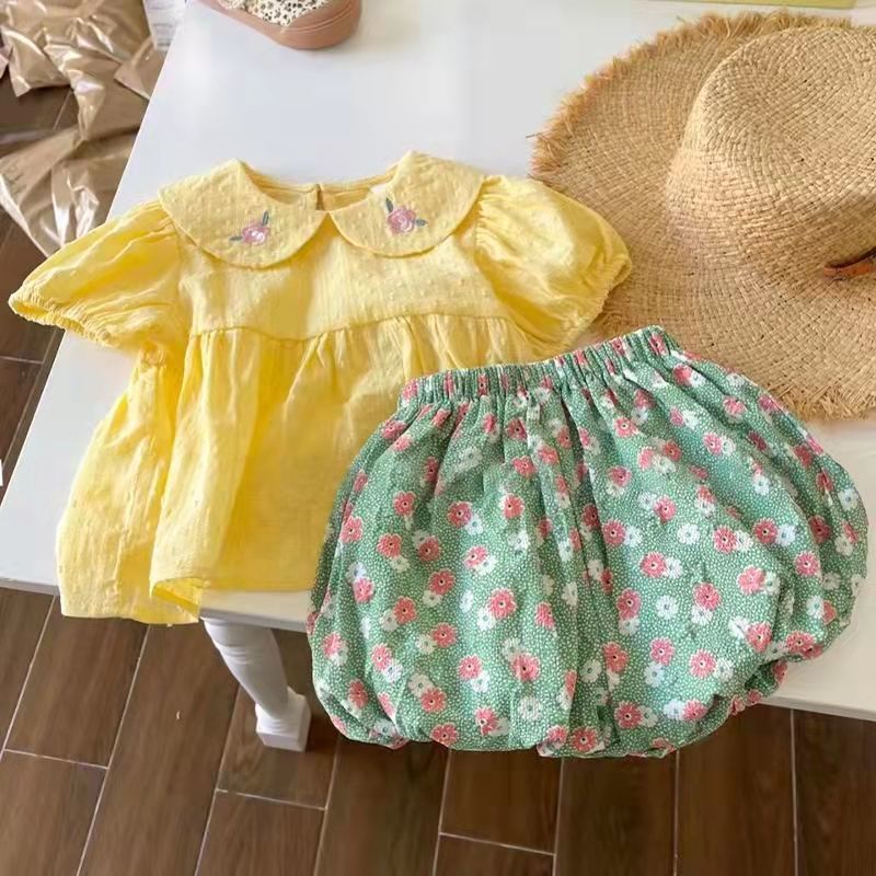 [Babycat] Hàng Có Sẵn Bộ Đồ Thời Trang Mùa Hè Phong Cách Nhật Bản Hàn Quốc Dễ Thương Dành Cho Bé Gái