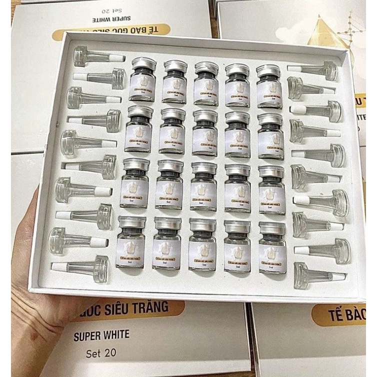 Tế Bào Gốc Siêu Trắng SUPER WHITE Loại 1 Nắp Trắng