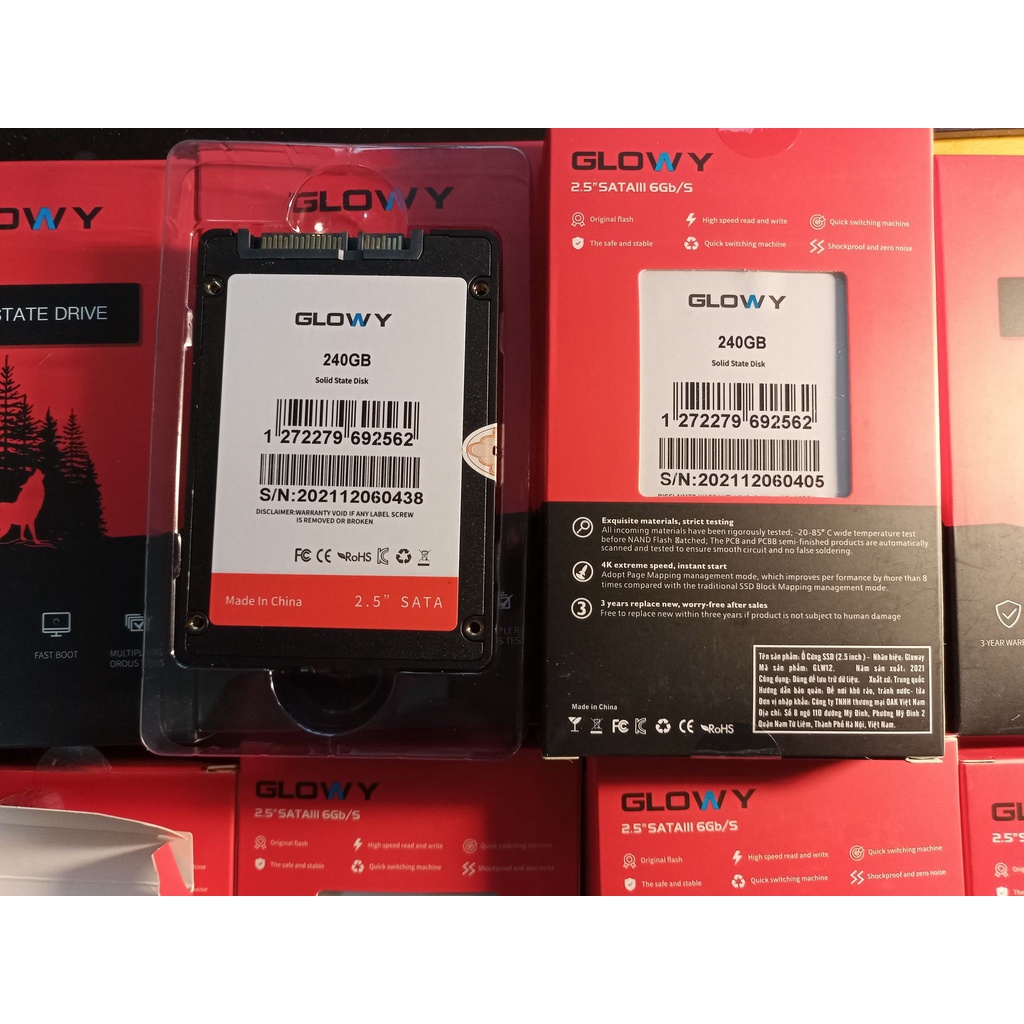 Ổ Cứng SSD glowy 120Gb và 240GB chính hãng bảo hành 36 tháng