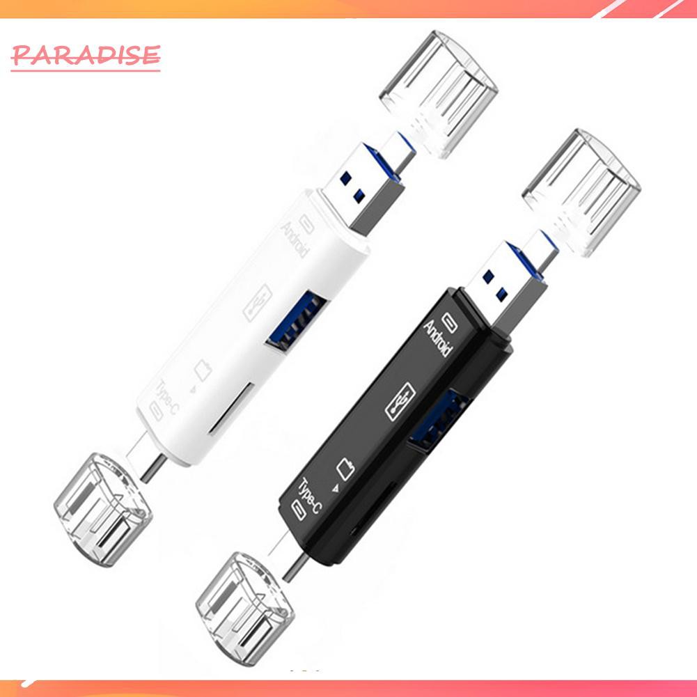 Đầu Đọc Thẻ Nhớ Micro Usb Otg 5 Trong 1 Cho Điện Thoại Laptop | BigBuy360 - bigbuy360.vn