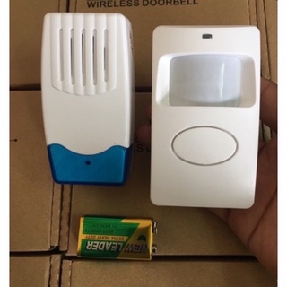 Chuông báo khách, cảm biến hồng ngoại 20-30m chống trộm F623-109