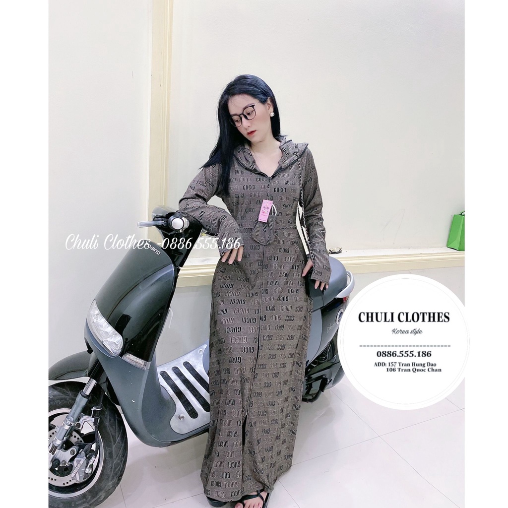 Size L - Áo chống nắng umi Hàn toàn thân dáng xòe không xẻ sau 2023 - áo chống nắng Chuli - Mỹ nhi