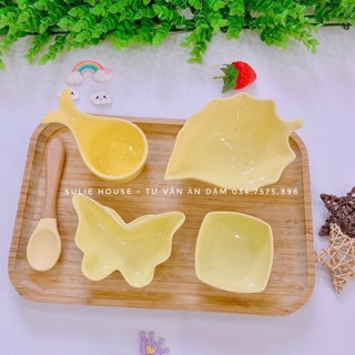 Chén sứ vuông mini cho bé ADKN