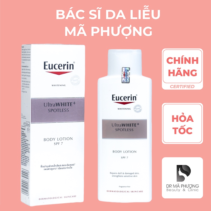 [CHÍNH HÃNG] SỮA DƯỠNG THỂ TRẮNG DA - Eucerin White Therapy Whitening Body Lotion SPF 7 250ml