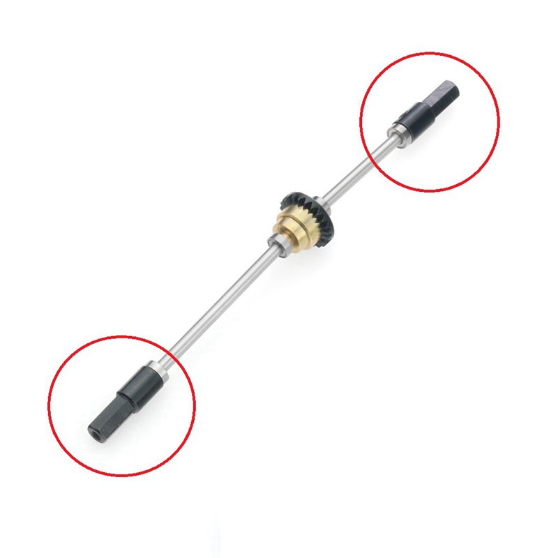 Set 4 Trục Bánh Sau Bằng Kim Loại Chuyên Dụng Cho Xe Hơi Điều Khiển Từ Xa WPL D12 C14 C24 C34 B14 B24 C16 B36 MN D90 MN99S