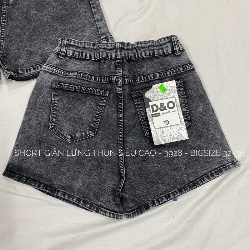 [Đại Đủ Màu] Quần Đùi Jeans LƯNG THUN Lưng Cao Trên Rốn - Quần Short Giãn Cạp Cao- Phom Chuẩn