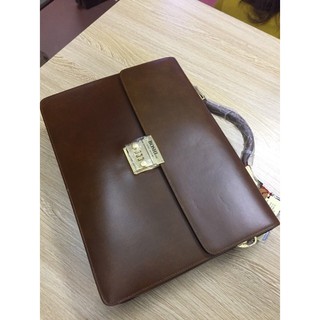 Cặp da khóa số da thật cao cấp Boshi 126012