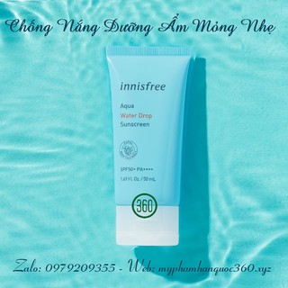 Kem Chống Nắng Innisfree Aqua UV Protection Cream Water Drop SPF 50+ PA++++