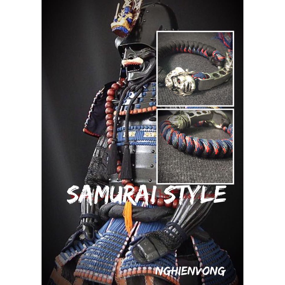 [Vòng Tay Paracord] [Có Sẵn] Samurai- Kích Cỡ Tùy Chọn