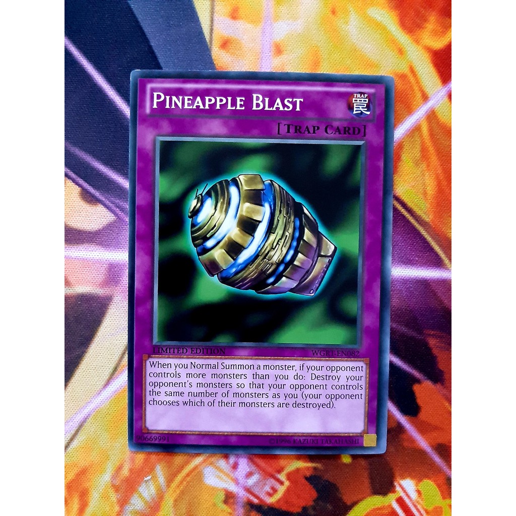 [ ĐỖ LẠC SHOP ] THẺ BÀI YUGIOH MINT 90 - TRAP- Pineapple Blast - WGRT-EN082 - Common Limited 1st