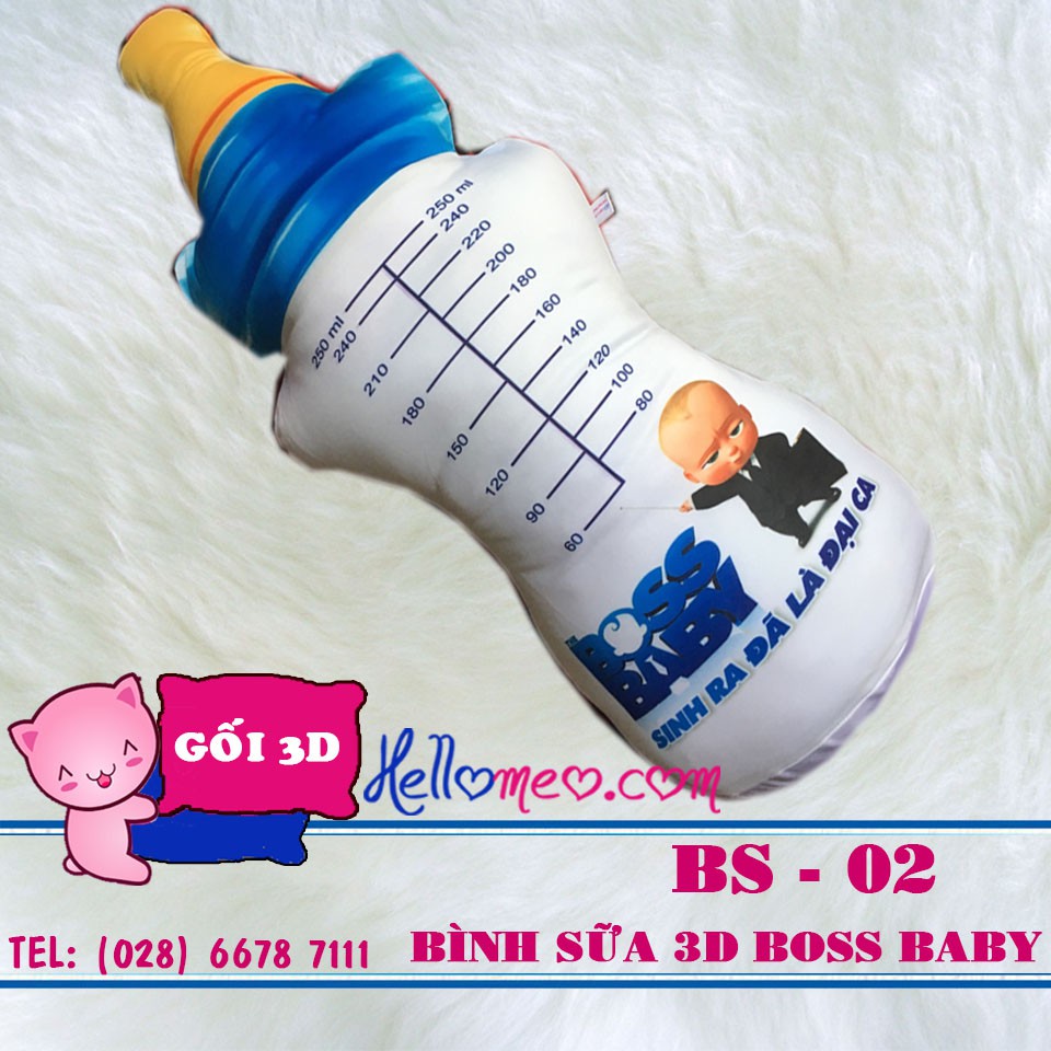 Gối Ôm Bình Sữa 3D (60cm)