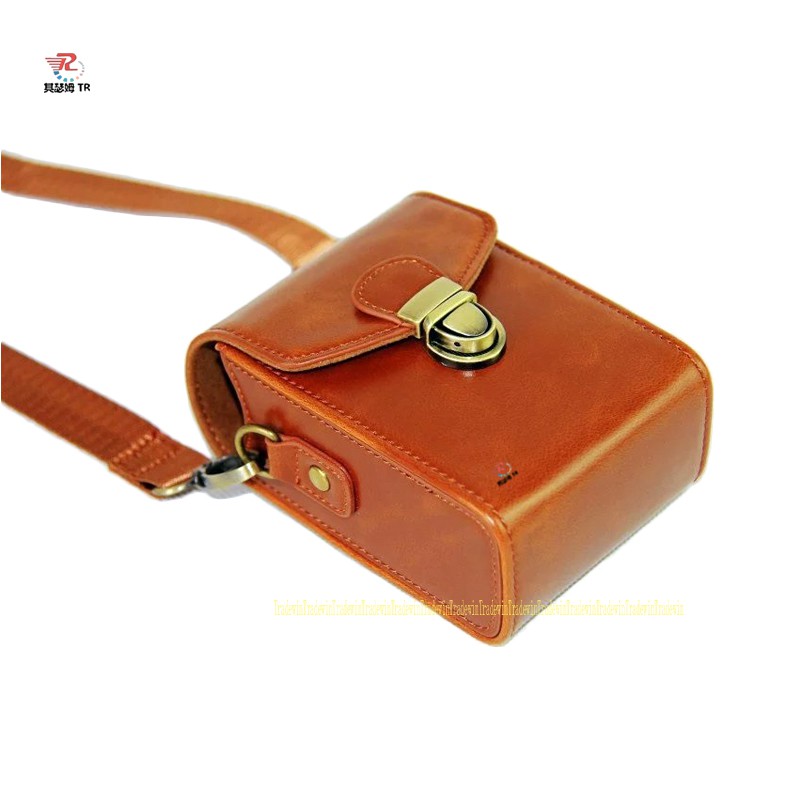 Túi Đựng Camera Bằng Da Pu Có Dây Đeo Vai Cho Máy Sony Zv1