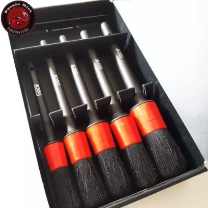 Bộ chổi cọ 5 chi tiết vệ sinh nội ngoại thất xe hơi ô tô SGCB