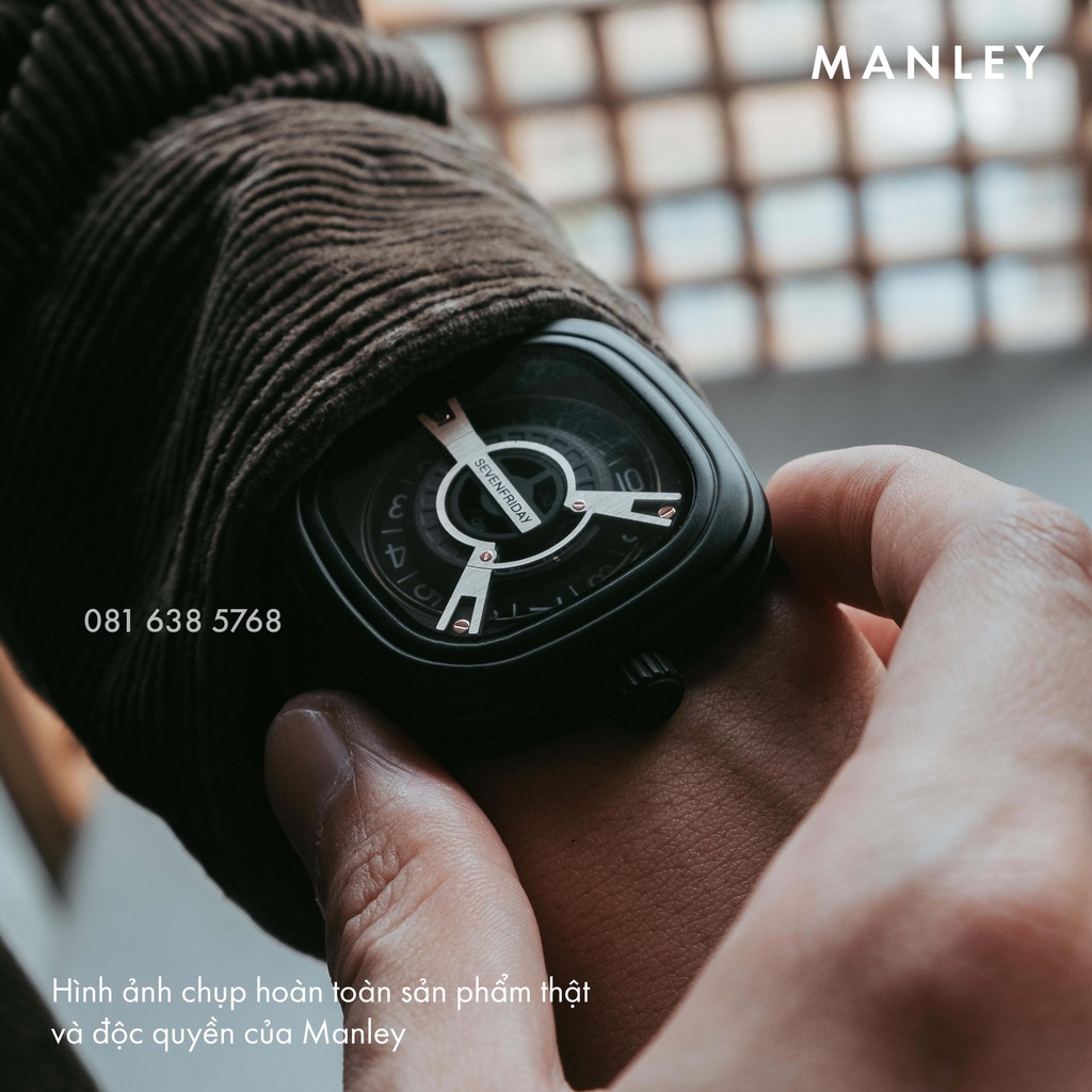 Đồng hồ Nam SEVEN FRIDAY M01 giá rẻ, dây da, máy Nhật, bảo hành 12 tháng