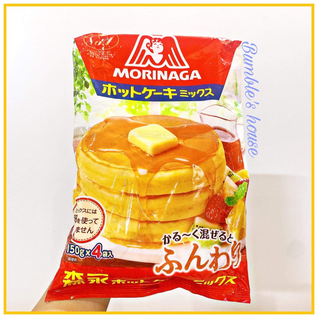 Bột làm bánh pancake Morinaga Nhật Bản, bánh ăn dặm doremon