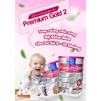 Sữa Bột Hoàng Gia Úc Premium Gold Số 2 Bổ Sung Vitamin, Khoáng Chất Cho Trẻ Royal AUSNZ 900g