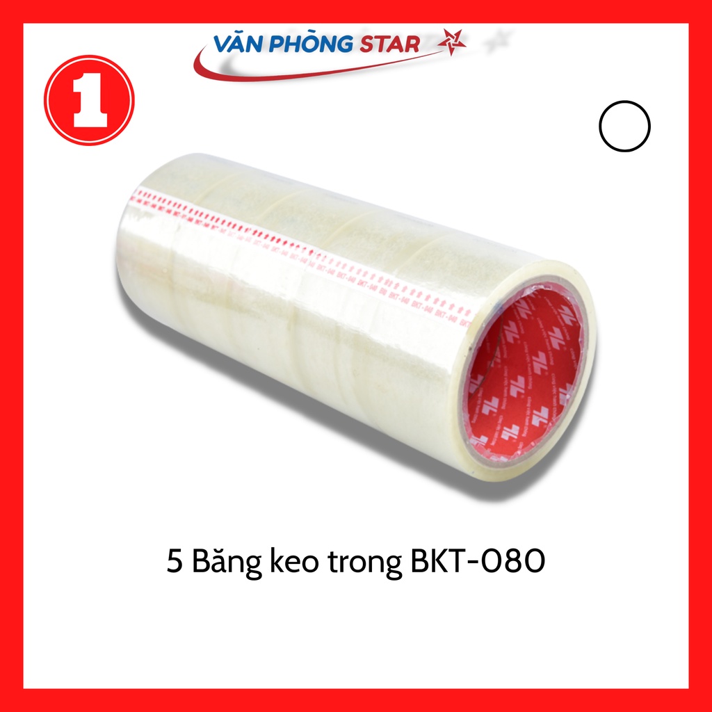 5 Băng keo trong BKT-080 sản phẩm thân thiện môi trường