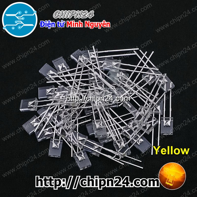 [25 CON] Led Dẹp 2x5x7mm Vỏ Trong (2x5x7) - [Chọn Loại]