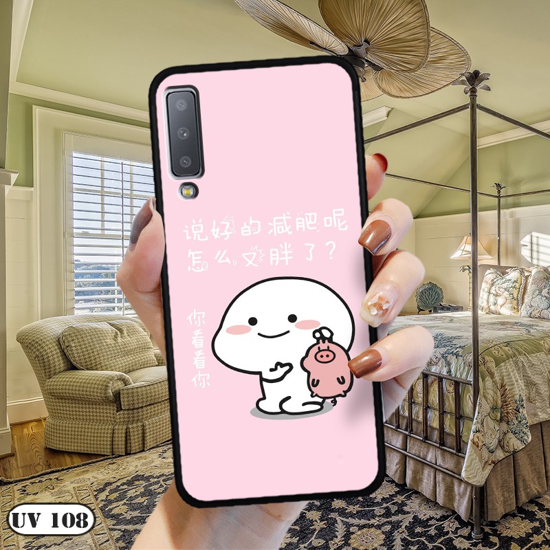 Ốp lưng điện thoại Samsung Galaxy A7 2018/ A70 - lưng nhám viền dẻo