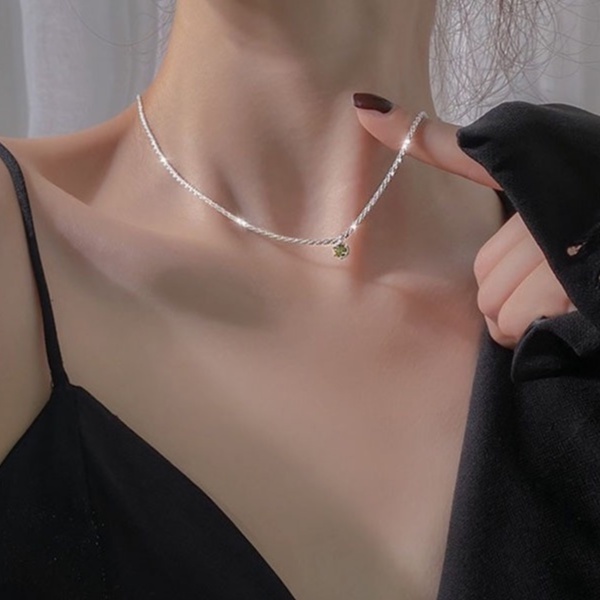 Vòng cổ Bạc Lấp Lánh Thời Trang Dành Cho Nữ