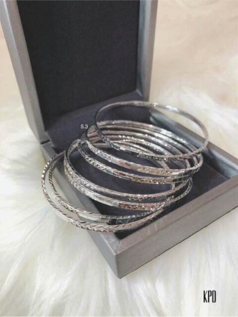 Vòng ximen bạc ý xi kim có khóa bản dày 2mm-VM450 | BigBuy360 - bigbuy360.vn