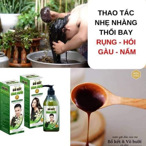 THẢO DƯỢC GỘI ĐẦU (BỒ KẾT HOA BƯỞI)