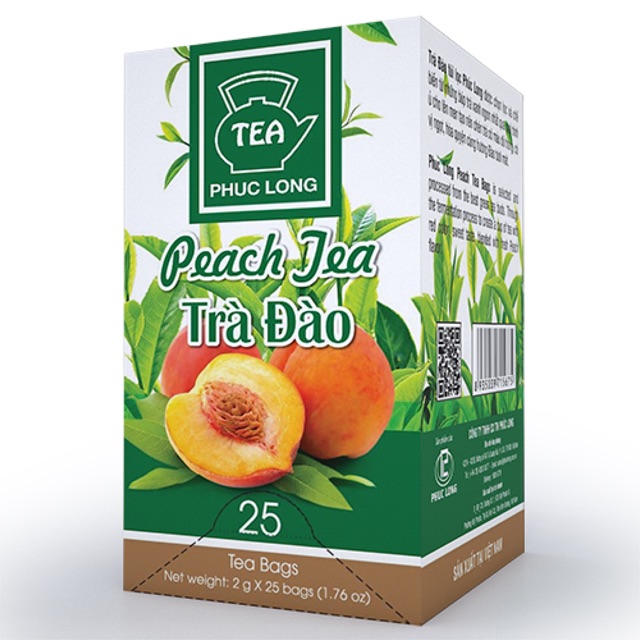 Trà Đào Túi Lọc Phúc Long 2g x 25 gói (date mới)