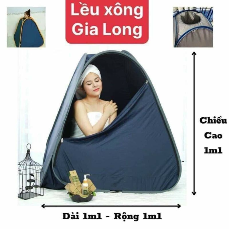 Lều Xông Hơi tự bung gấp gọn tại nhà Gia Long - Lều xông hơi sau sinh (màu ngẫu nhiên)