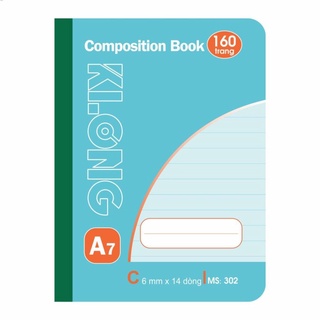 Sổ may KLONG A7 dán gáy 160tr ; MS: 302 .