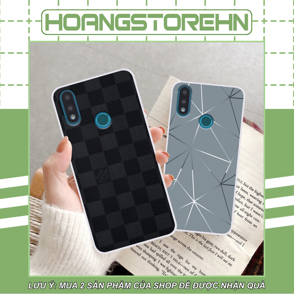 Ốp Vsmart Joy 2 Plus / Joy2+ in hình thương hiệu LV, họa tiết xanh bạc siêu đẹp