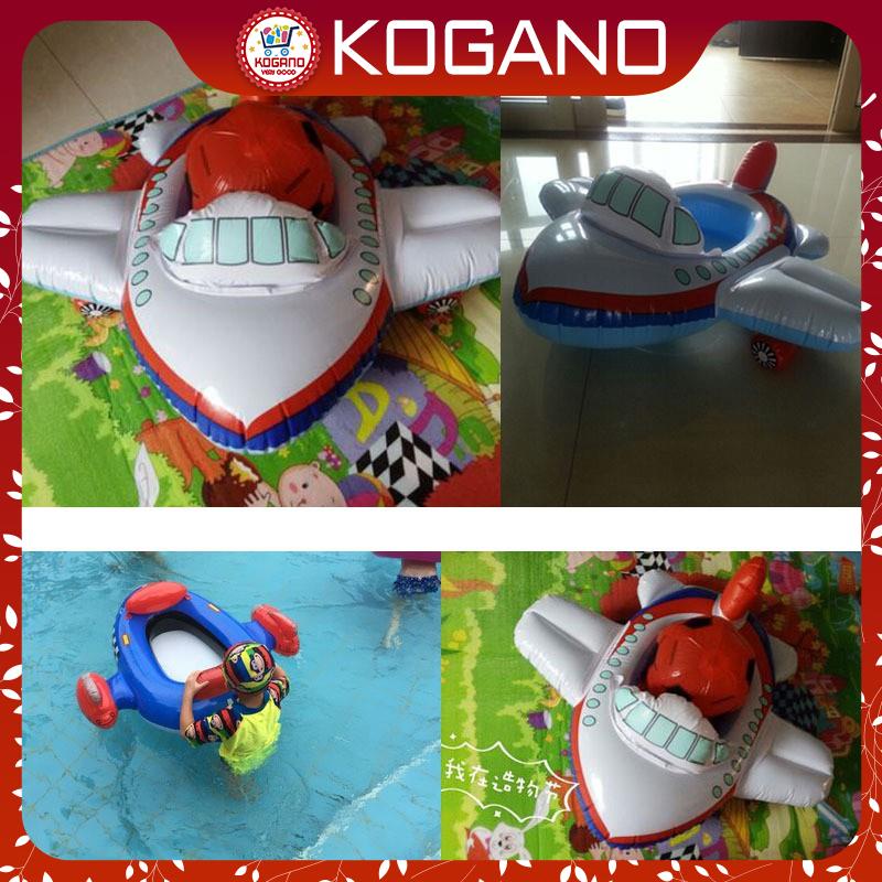 [Tặng bơm] Phao bơi cho bé KOGANO xỏ chân chống lật an toàn trẻ em hình xe hơi, máy bay, xe công trình SS-001100-B
