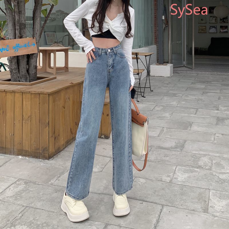 Quần Jeans Lưng Cao Phong Cách Vintage Cho Nữ