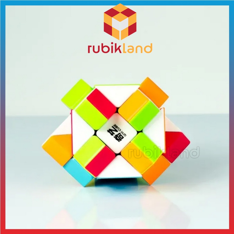 Rubik Fisher QiYi YiLeng Stickerless Rubic Biến Thể 3x3 Khối Lập Phương 3 Tầng Đồ Chơi Trí Tuệ Trẻ Em