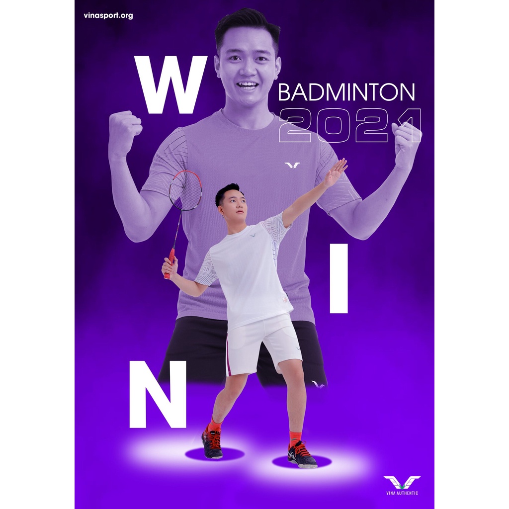 Bộ Quần Áo Cầu Lông Nam, Bộ Thể Thao Nam, Cầu Lông, Tennis Chính Hãng VinaAuthentic- AVT13