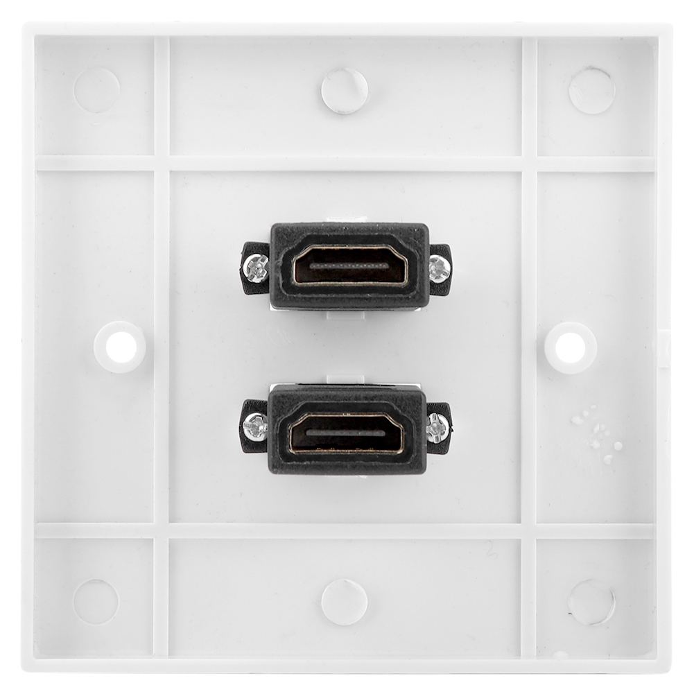 Tấm hai cổng HDMI gắn tường kiểu dáng đơn giản tiện dụng