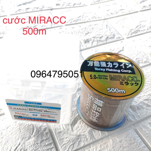Cước câu cá MIRACC 7 màu