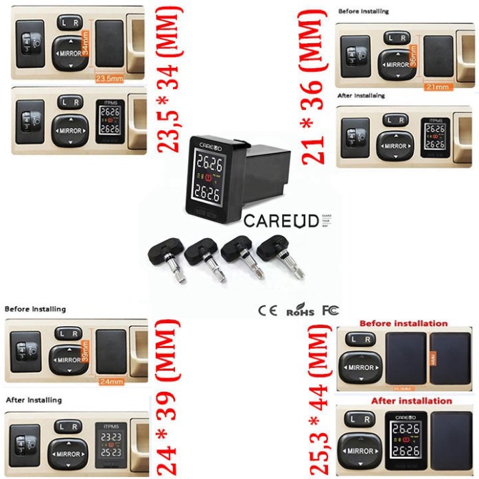 Bộ cảm biến áp suất lốp trong thương hiệu Careud
