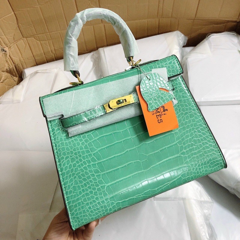 Túi Hm kelly da rắn